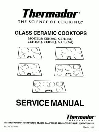 Thermador Food Warmer Service Manual 06
