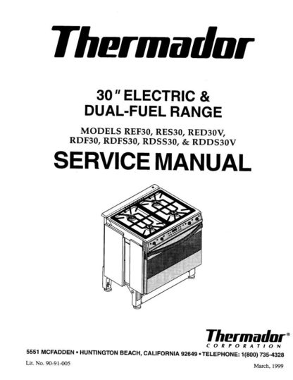 Thermador Food Warmer Service Manual 07