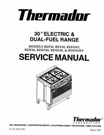 Thermador Food Warmer Service Manual 10