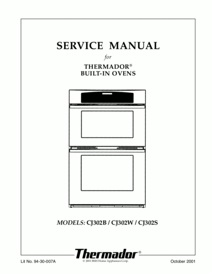 Thermador Food Warmer Service Manual 13
