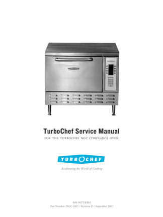 Turbochef Food Warmer Service Manual 03