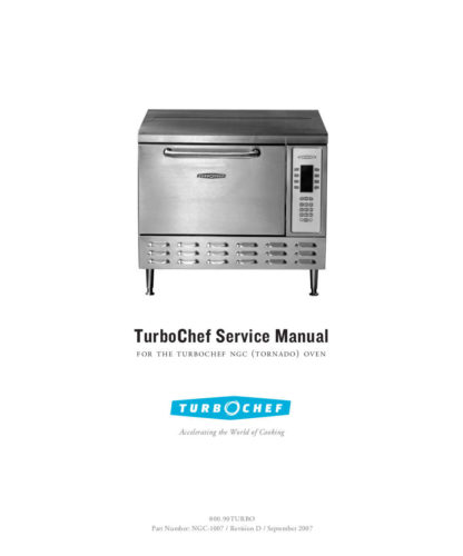 Turbochef Food Warmer Service Manual 03