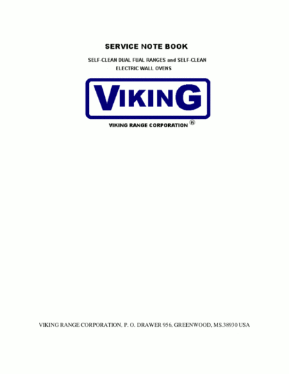 Viking Food Warmer Service Manual 09