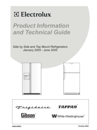 White-Westinghouse Air Refrigerator Service Manual Model 01