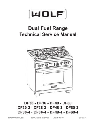 Wolf Range Service Manual 01