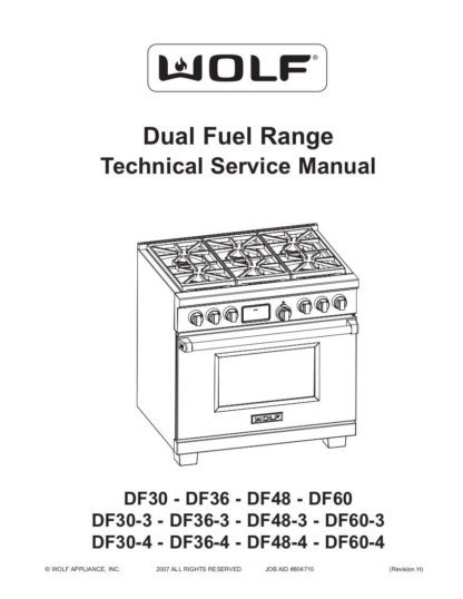 Wolf Range Service Manual 01