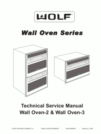 Wolf Wall Oven Service Manual 02
