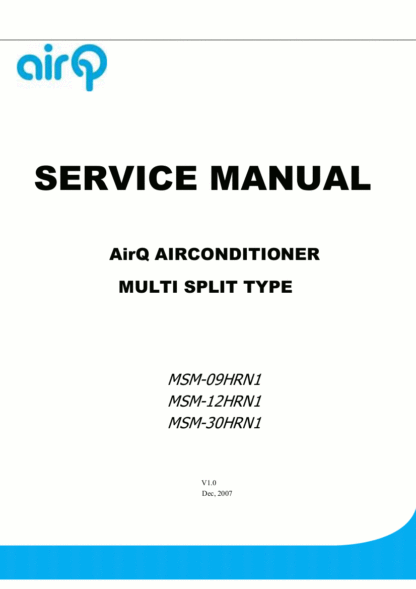 AirQ Air Conditioner Service Manual 01