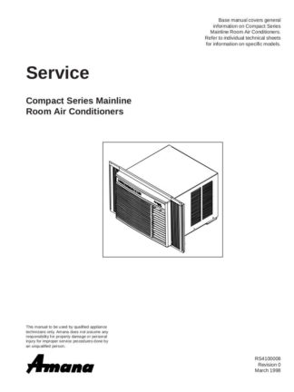 Amana Air Conditioner Service Manual 10