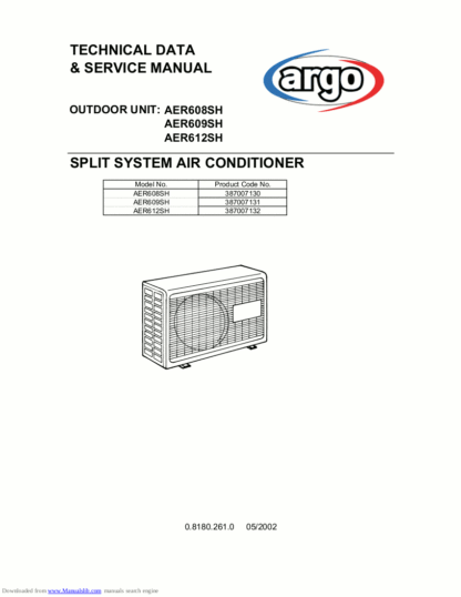 Argo Air Conditioner Service Manual 16