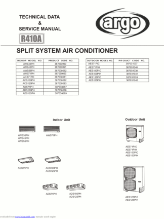 Argo Air Conditioner Service Manual 17
