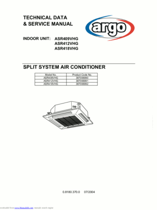 Argo Air Conditioner Service Manual 20