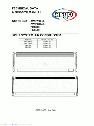 Argo Air Conditioner Service Manual 23