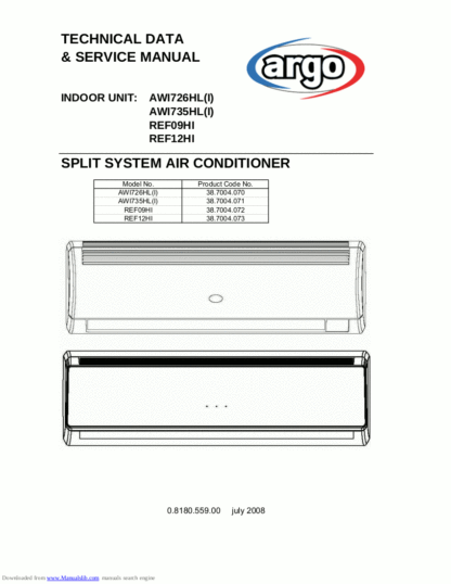 Argo Air Conditioner Service Manual 23