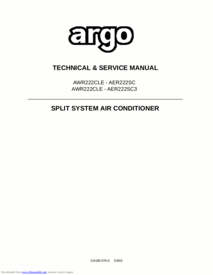 Argo Air Conditioner Service Manual 24