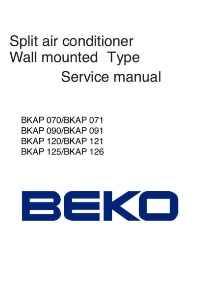 Beko Air Conditioning Service Manual 02