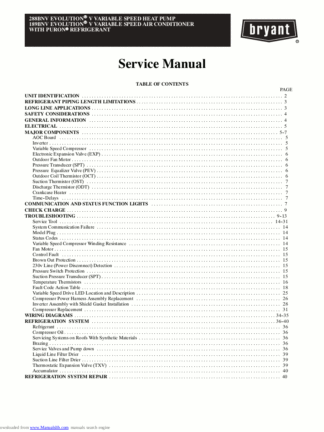 Bryant Air Conditioner Service Manual 02