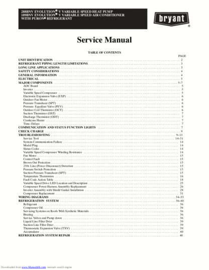 Bryant Air Conditioner Service Manual 02