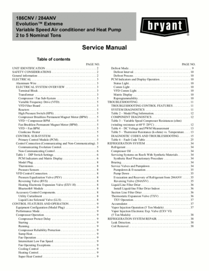 Bryant Air Conditioner Service Manual 18