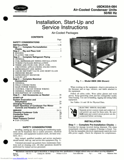 Carrier Air Conditioner Service Manual 24