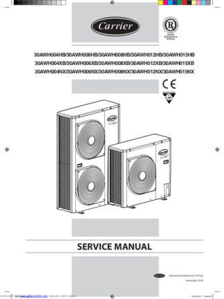 Carrier Air Conditioner Service Manual 30