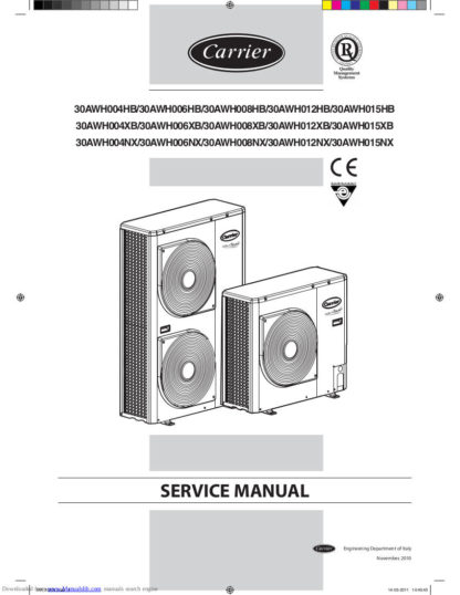 Carrier Air Conditioner Service Manual 30