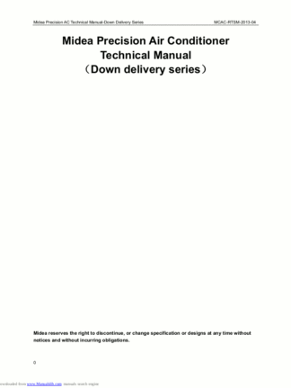 Midea Air Conditioner Service Manual 27