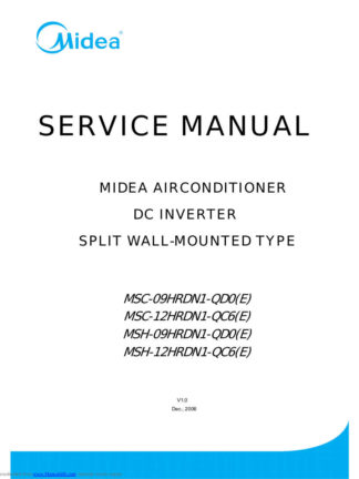 Midea Air Conditioner Service Manual 62
