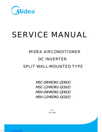 Midea Air Conditioner Service Manual 62