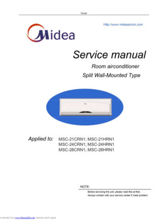Midea Air Conditioner Service Manual 63
