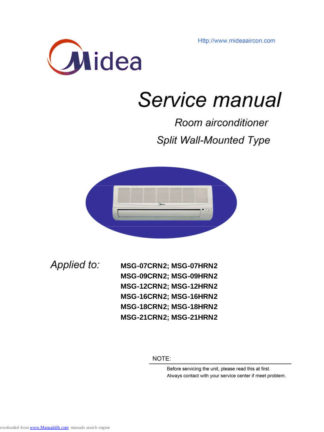 Midea Air Conditioner Service Manual 67