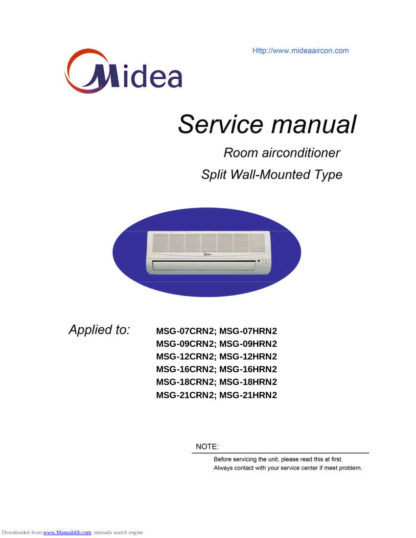 Midea Air Conditioner Service Manual 67