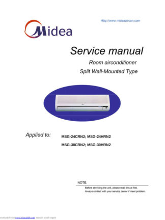 Midea Air Conditioner Service Manual 68