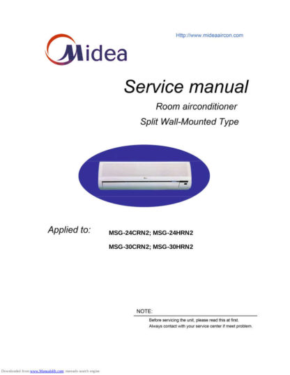 Midea Air Conditioner Service Manual 68