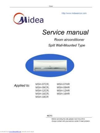 Midea Air Conditioner Service Manual 70