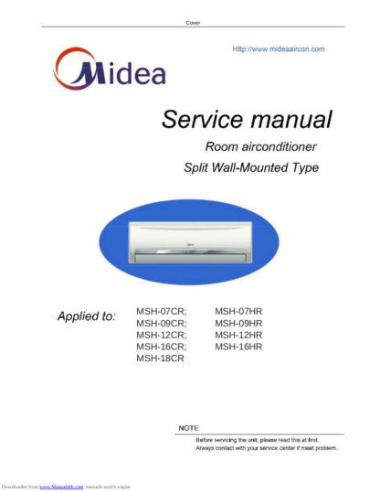 Midea Air Conditioner Service Manual 70