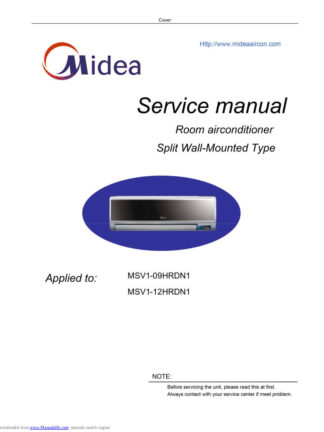 Midea Air Conditioner Service Manual 73