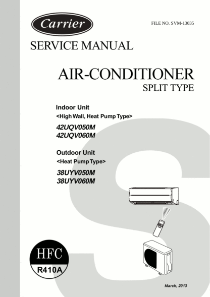 Carrier Air Conditioner Service Manual 73