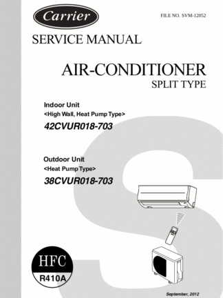 Carrier Air Conditioner Service Manual 75