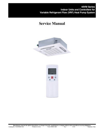 Carrier Air Conditioner Service Manual 76