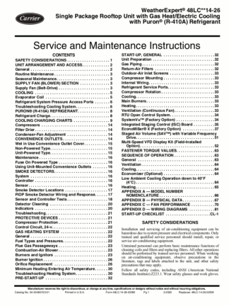 Carrier Air Conditioner Service Manual 81
