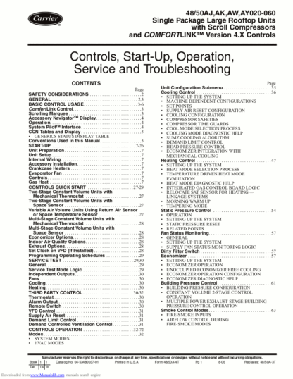 Carrier Air Conditioner Service Manual 85