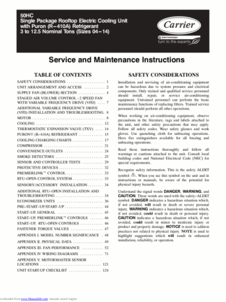 Carrier Air Conditioner Service Manual 88