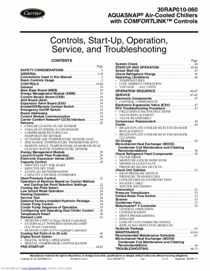 Carrier Air Conditioner Service Manual 95
