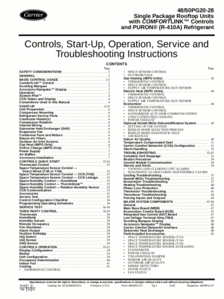 Carrier Air Conditioner Service Manual 98