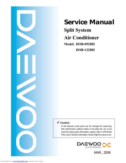 Daewoo Air Conditioner Service Manual 08