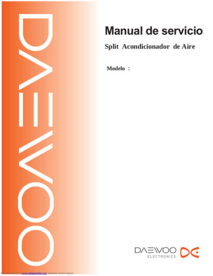 Daewoo Air Conditioner Service Manual 11