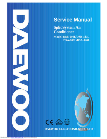 Daewoo Air Conditioner Service Manual 19