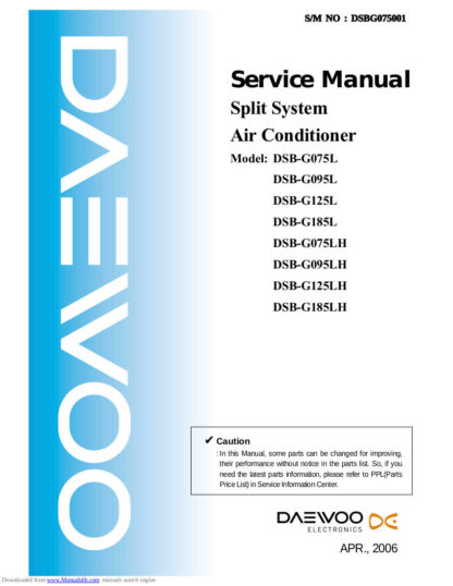Daewoo Air Conditioner Service Manual 23