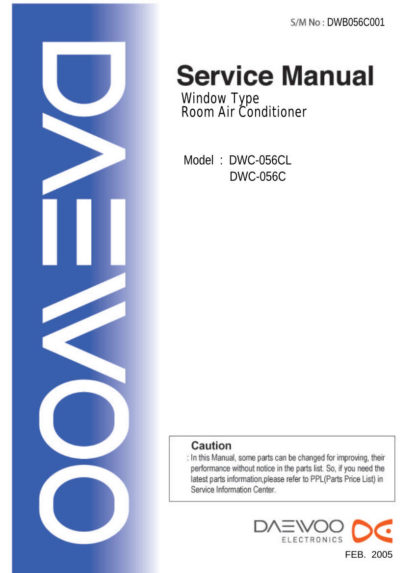 Daewoo Air Conditioner Service Manual 30